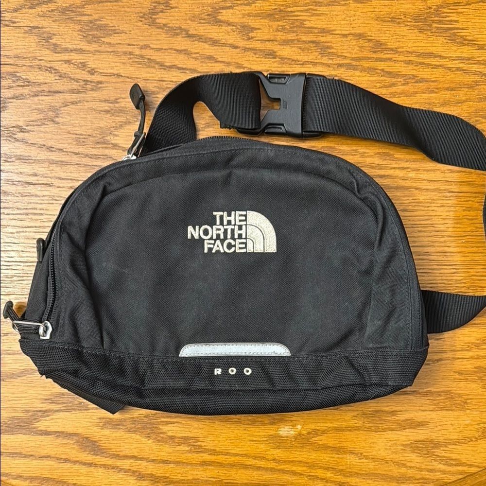 The North Face Black Belt Bag with Reflective Detail